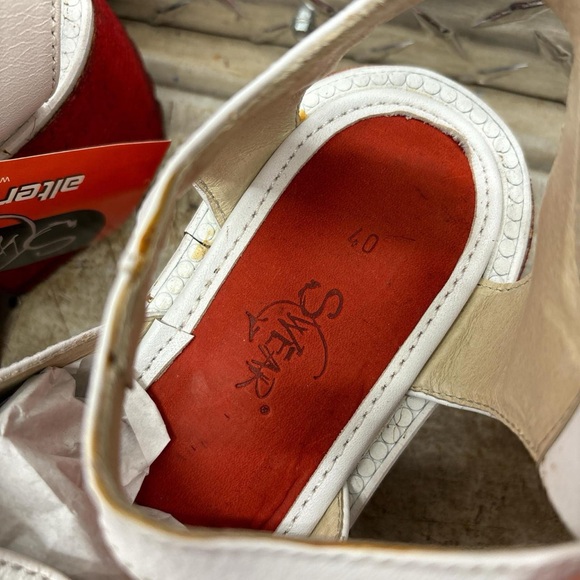 BNWT Rare SWEAR LONDON “Flower Power” series, cork platform sandals, ~9US - Picture 2 of 3